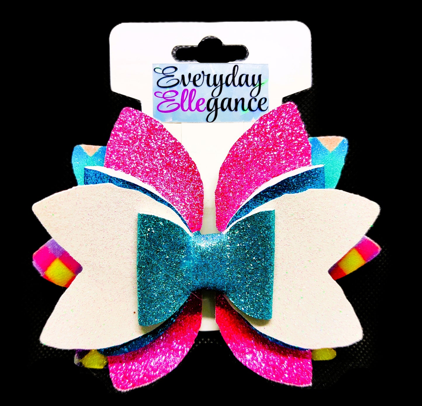 Pastel Bloomin Glitter Hairbow