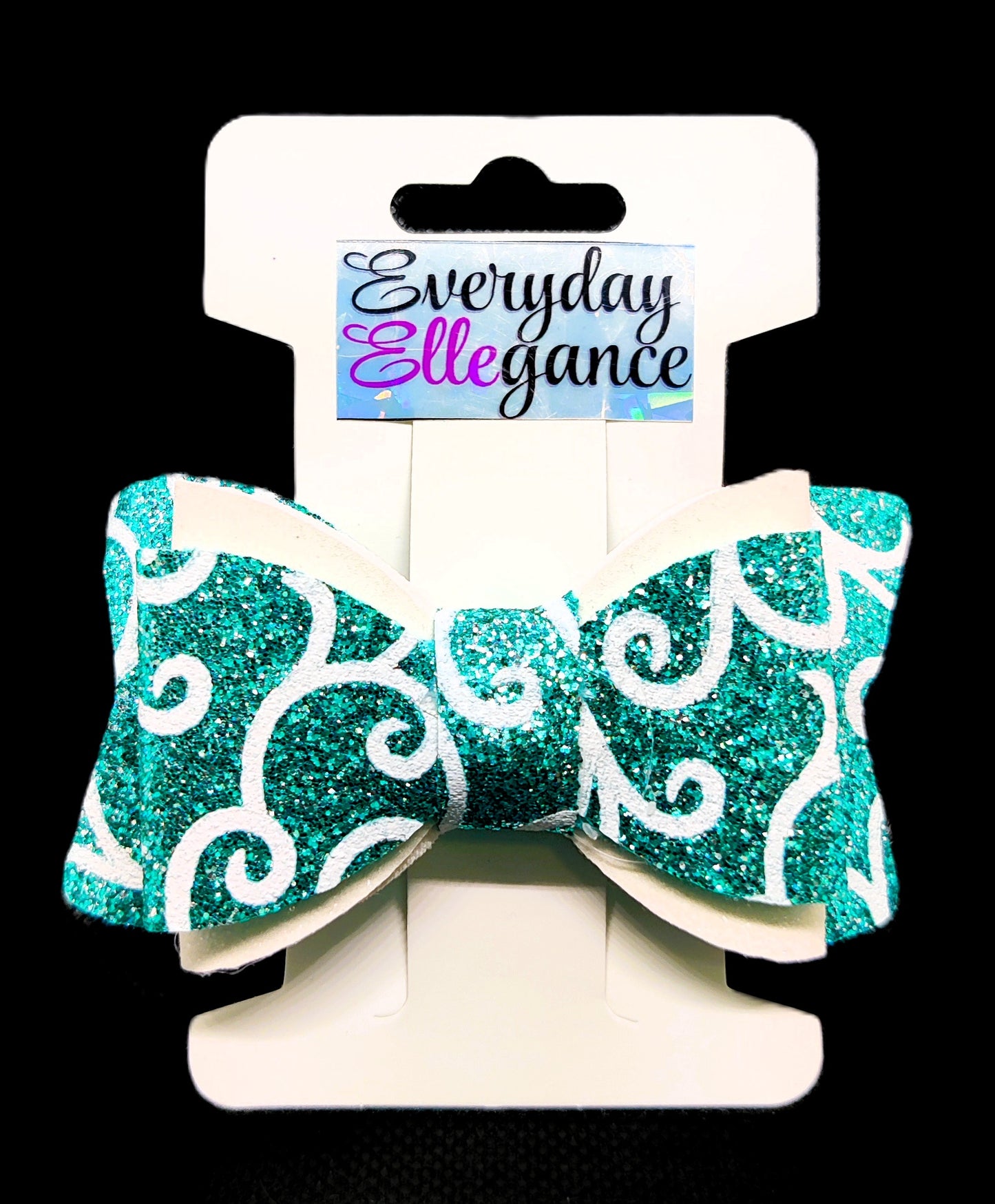 Swirl Glitter Hairbow