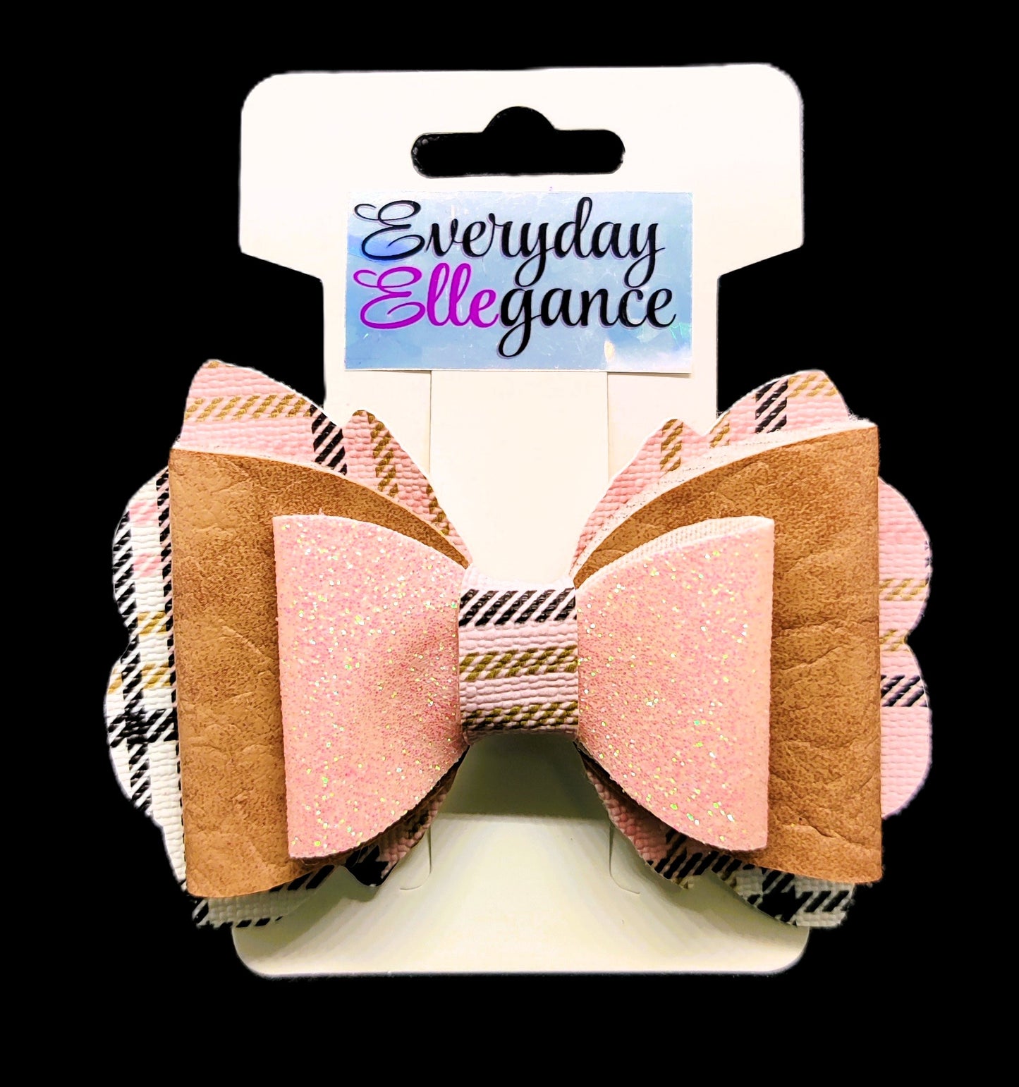 Textured Plaid Hairbow