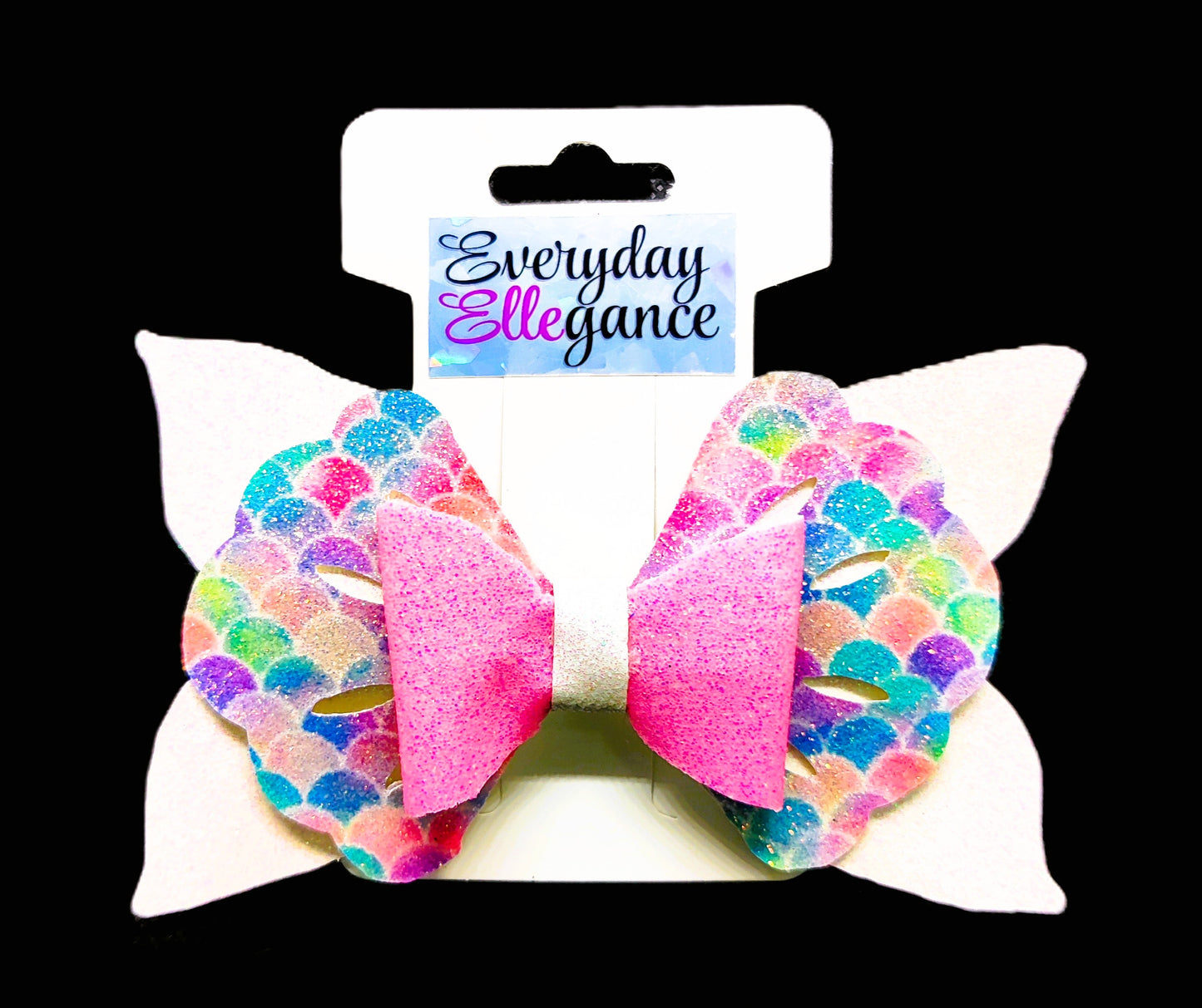 Glitter Mermaid Fins and Shells Hairbow