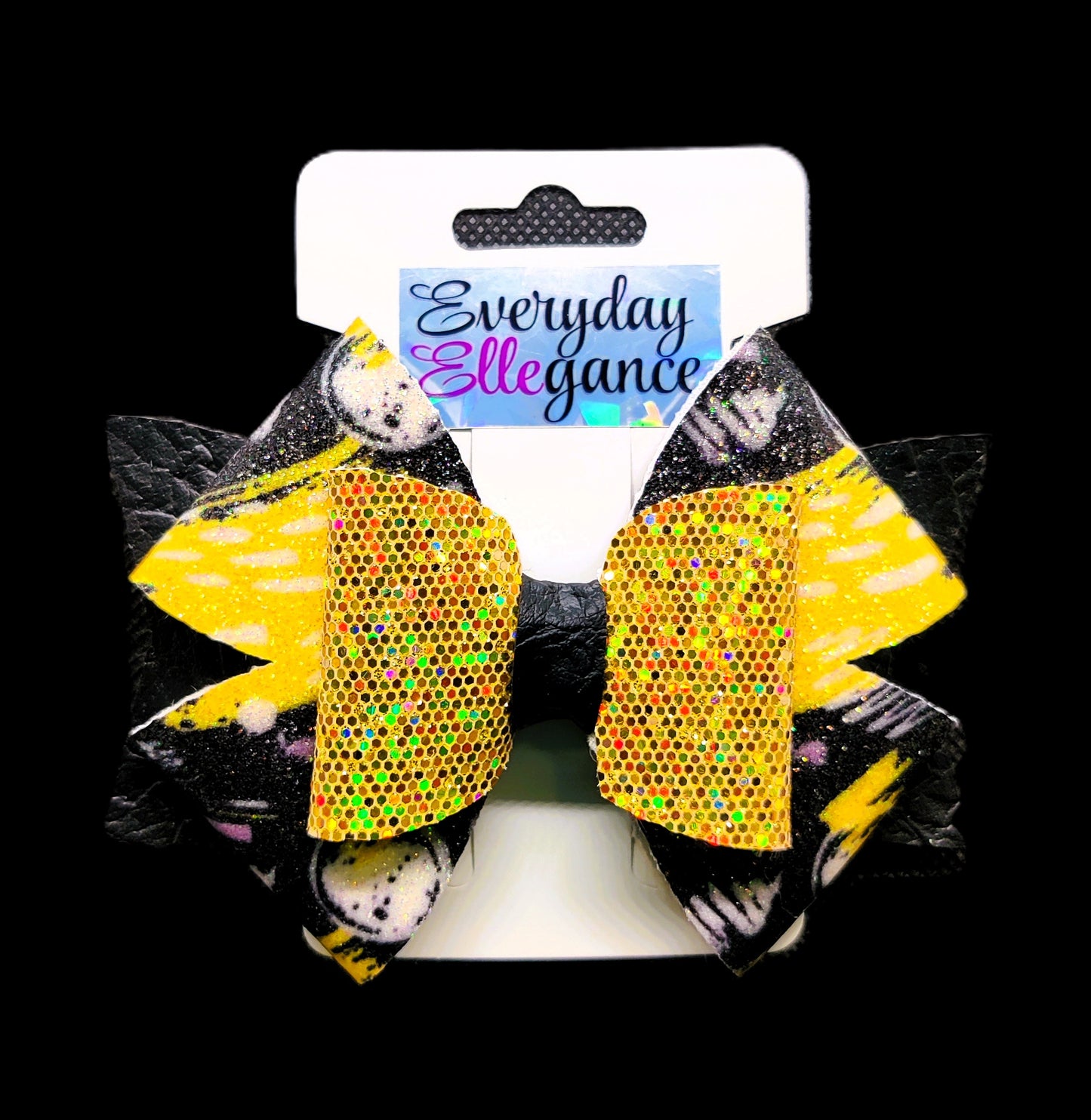 Glitter Pinwheel Bow