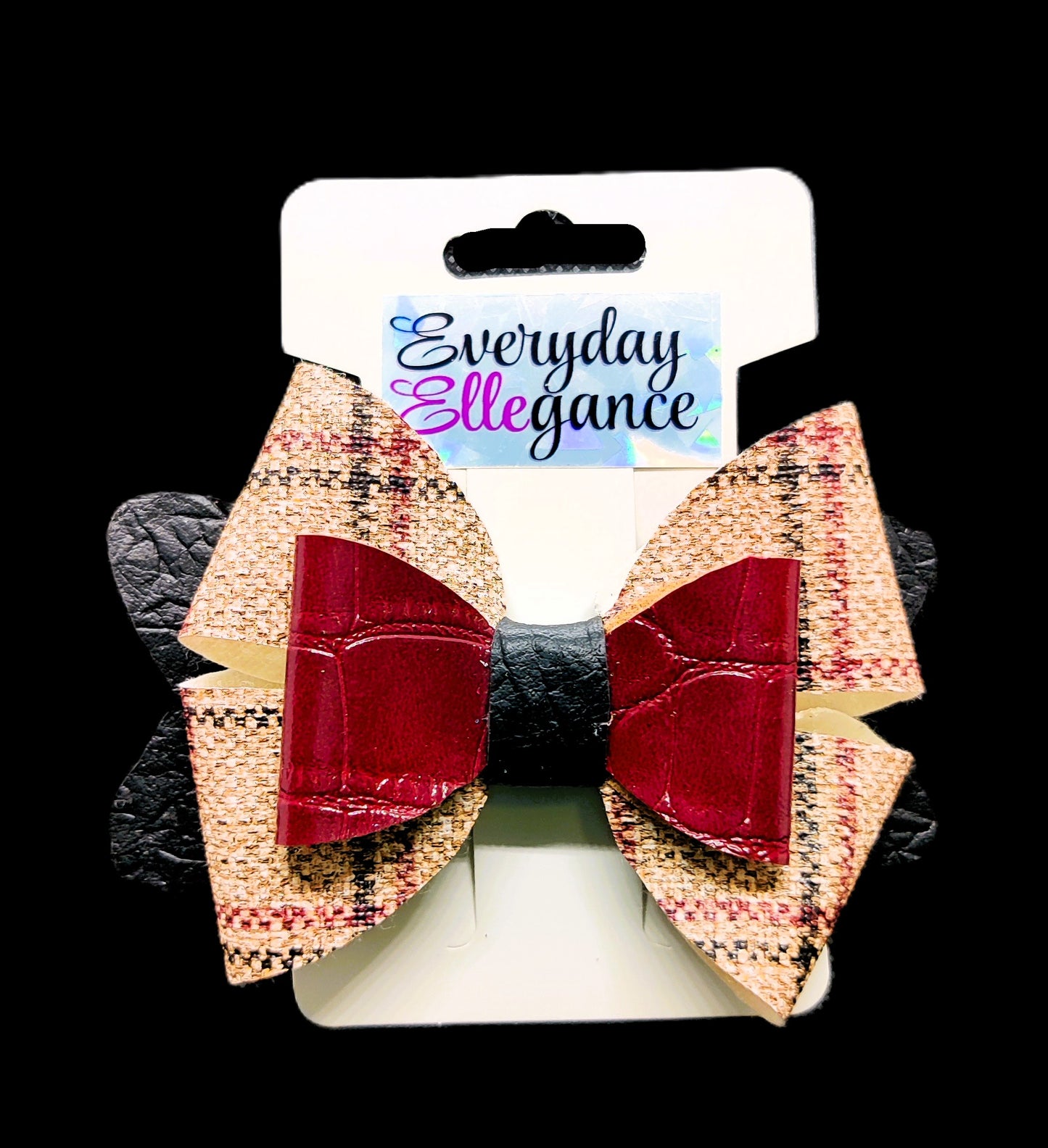 Plaid Pinwheel Bow