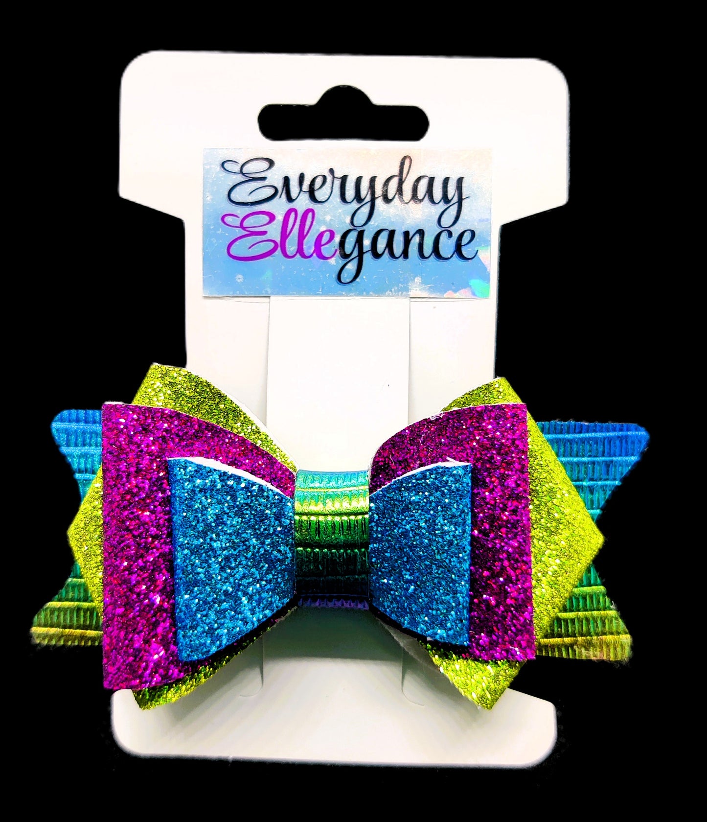 Metallic Glitter Hairbow