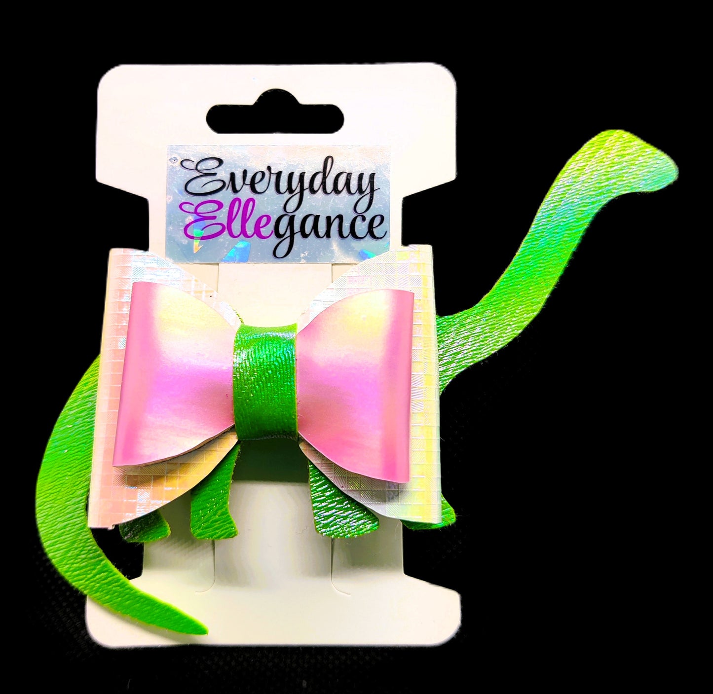 Pink Pearl Dinosaur Bow