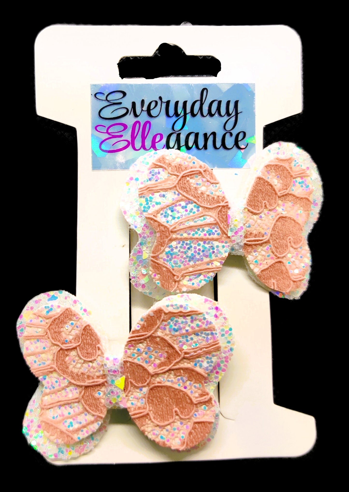 Glitter Lace Butterfly Bows