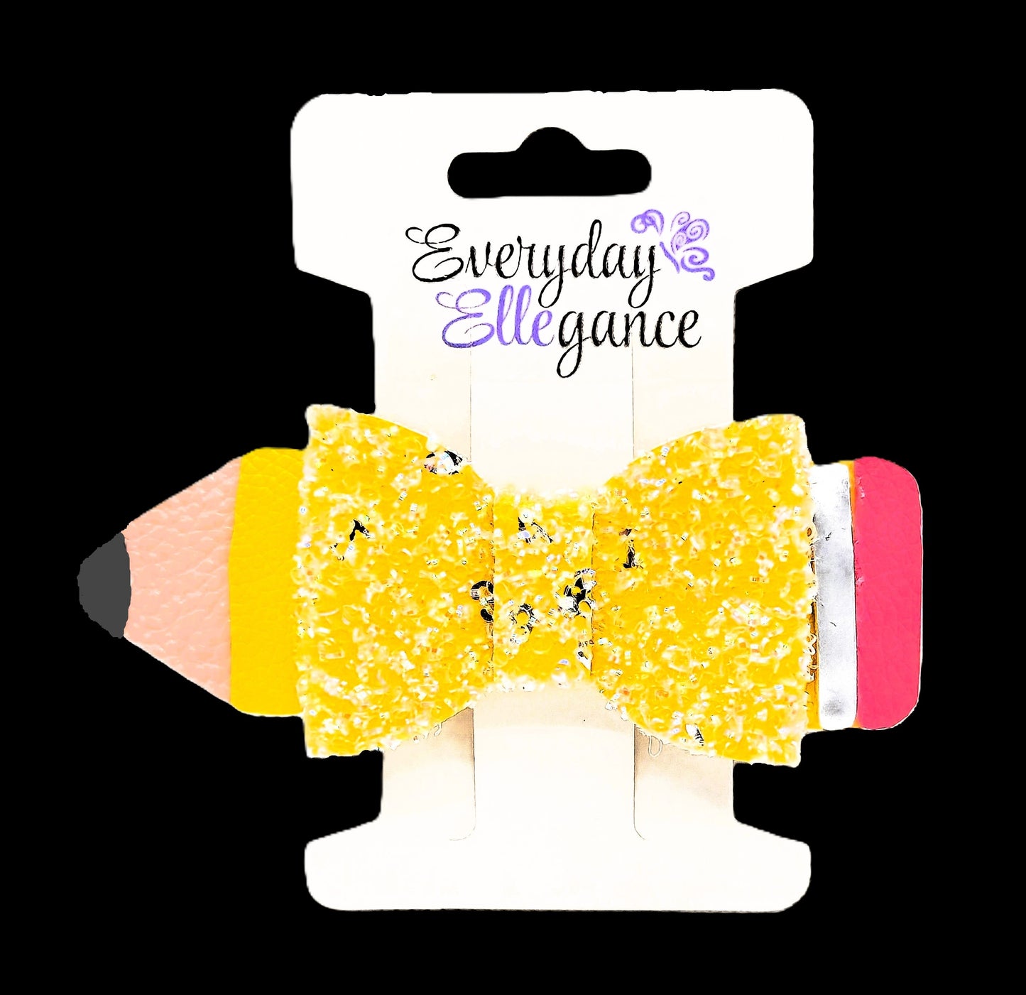 Glitter Pencil Bow