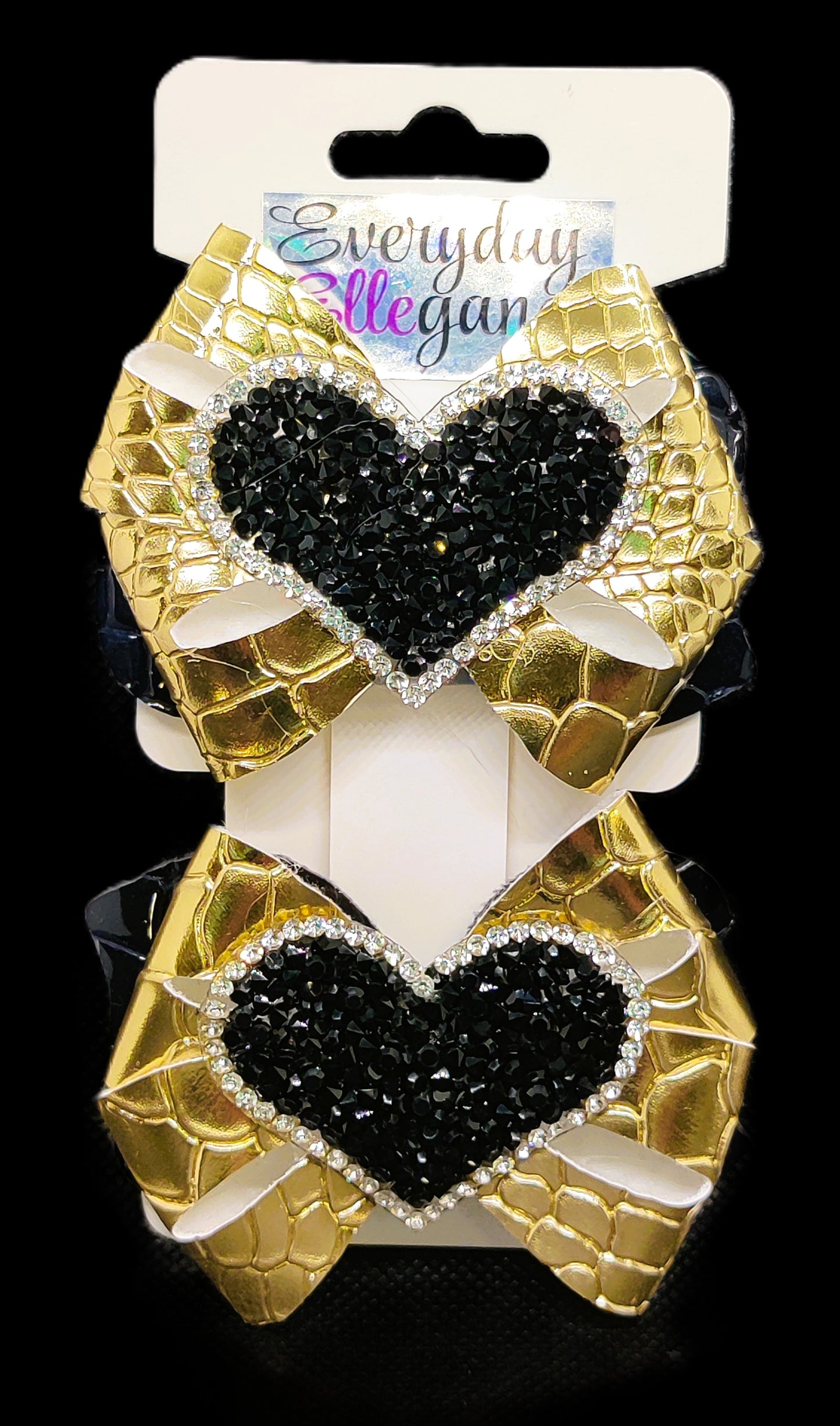 Metallic Pinwheel Glitter Set with Sequin Heart Accents