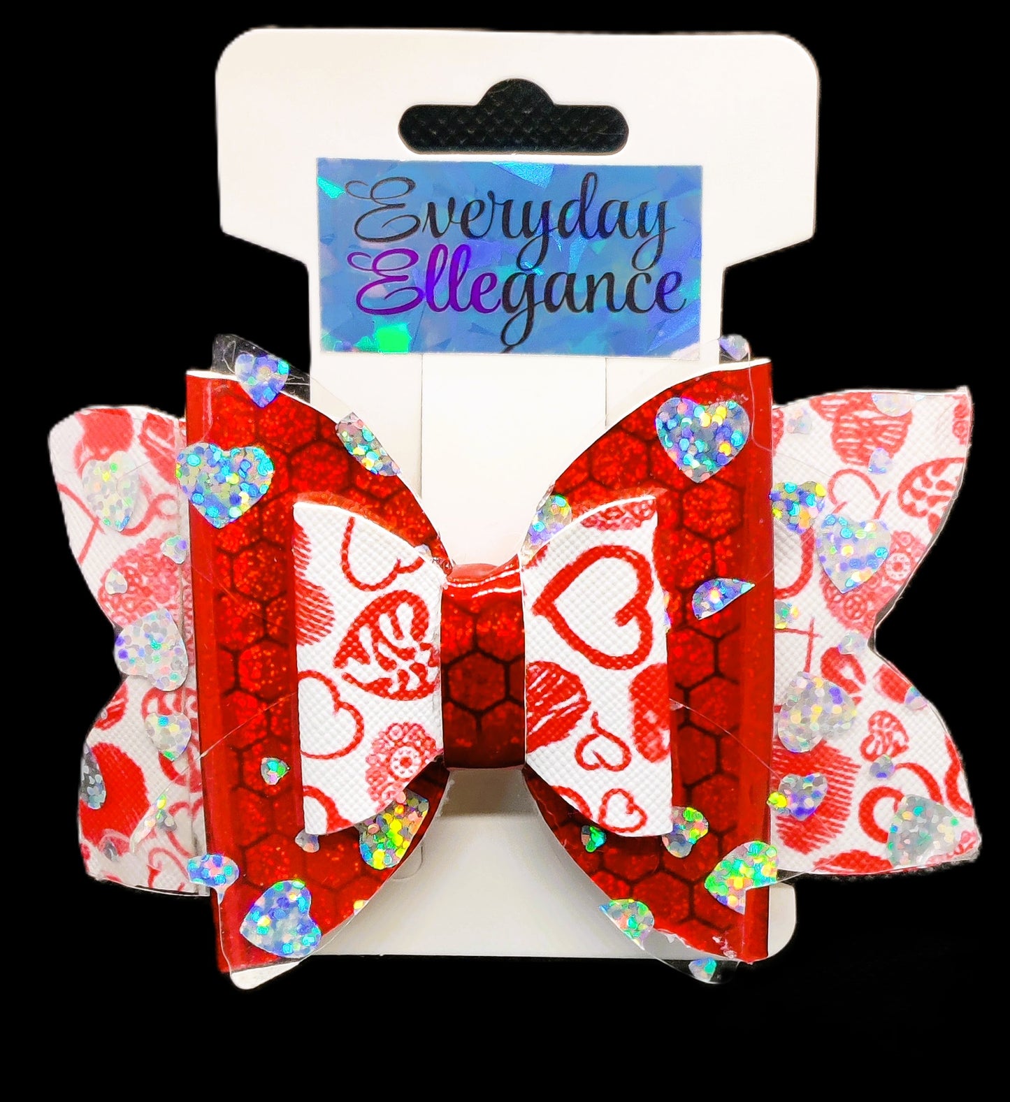 Holographic Heart Bow