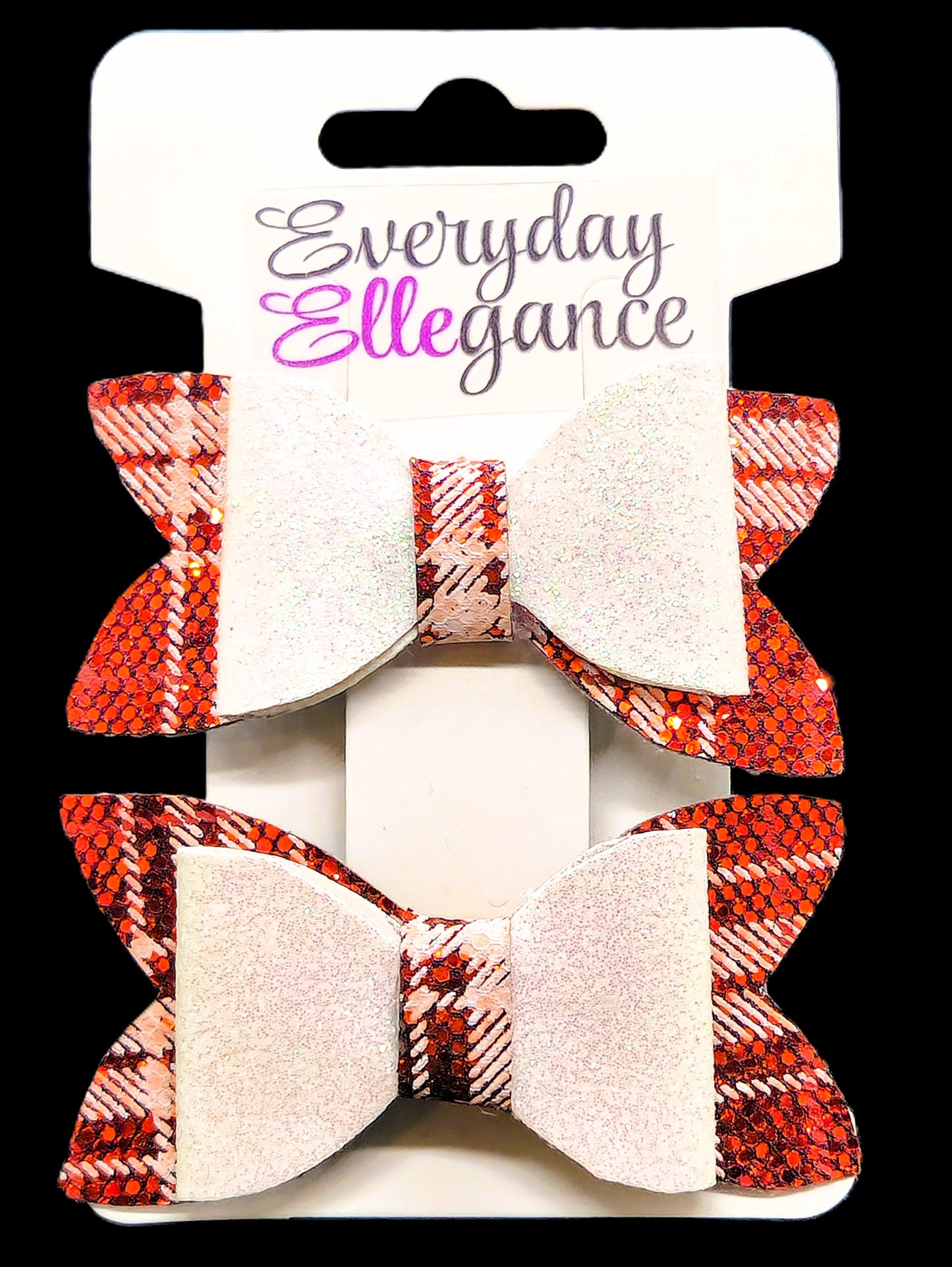 Plaid Glitter Set