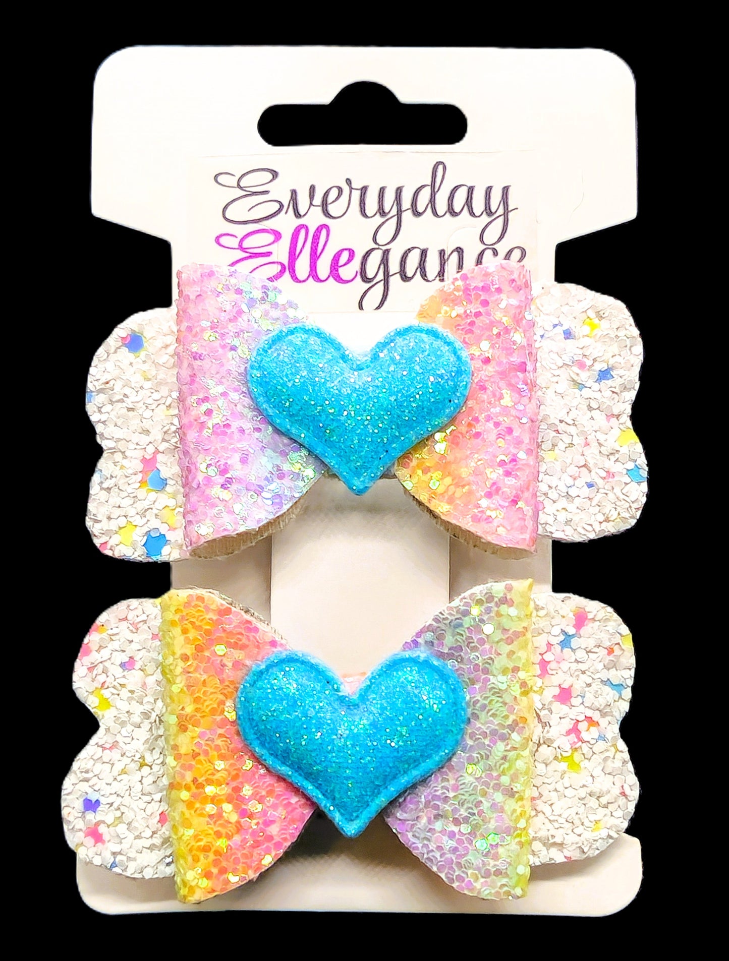 Chunky Glitter and Hearts Set