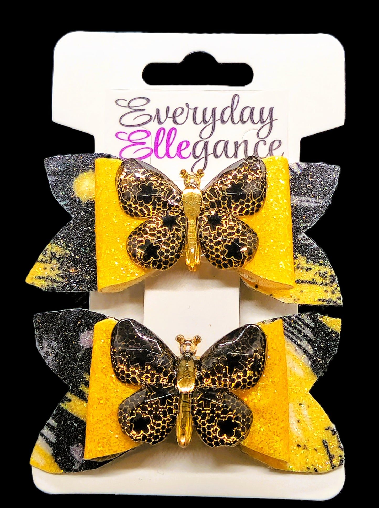 Glitter Butterfly Set with Butterfly Accents