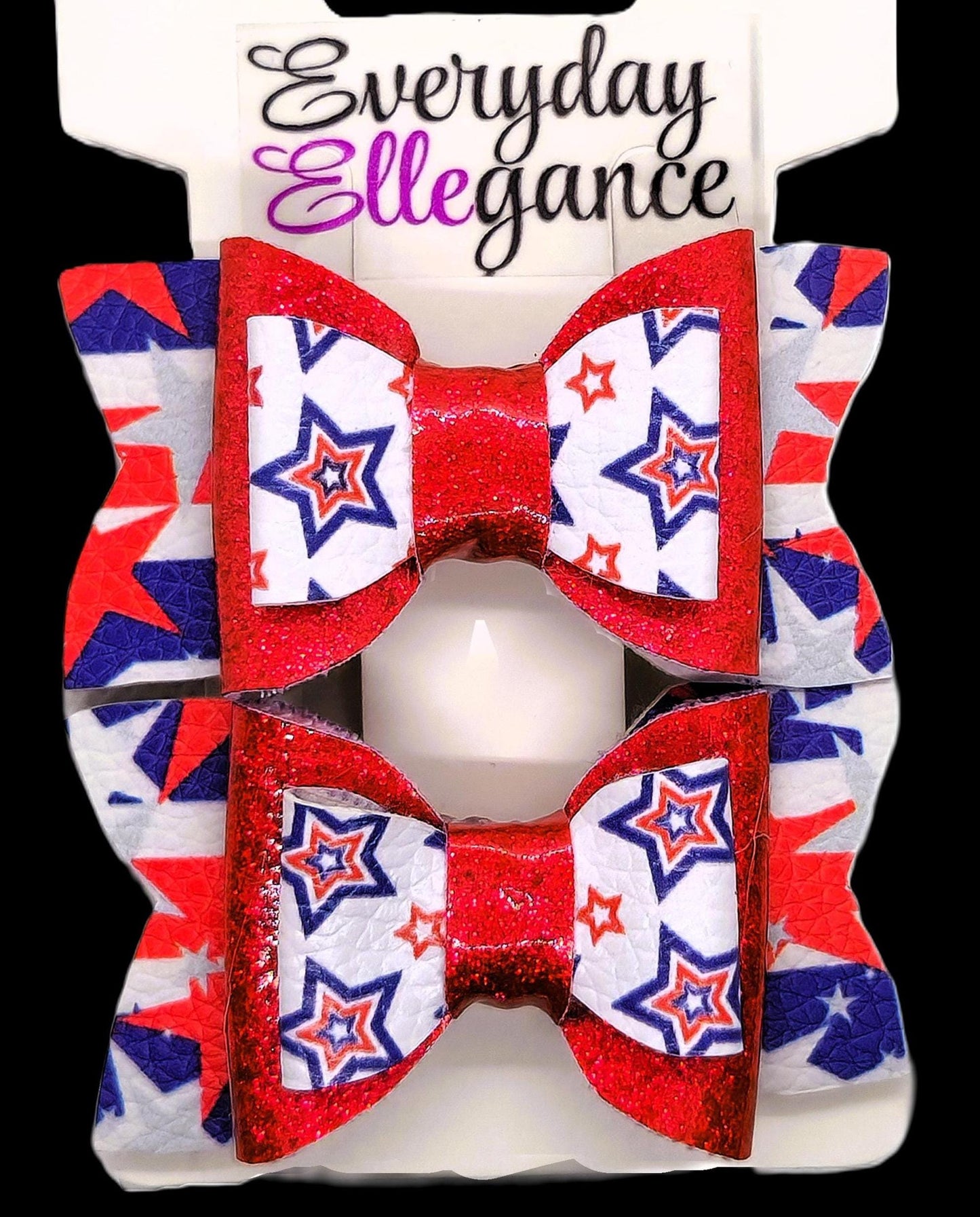 Glitter Star Bow Set