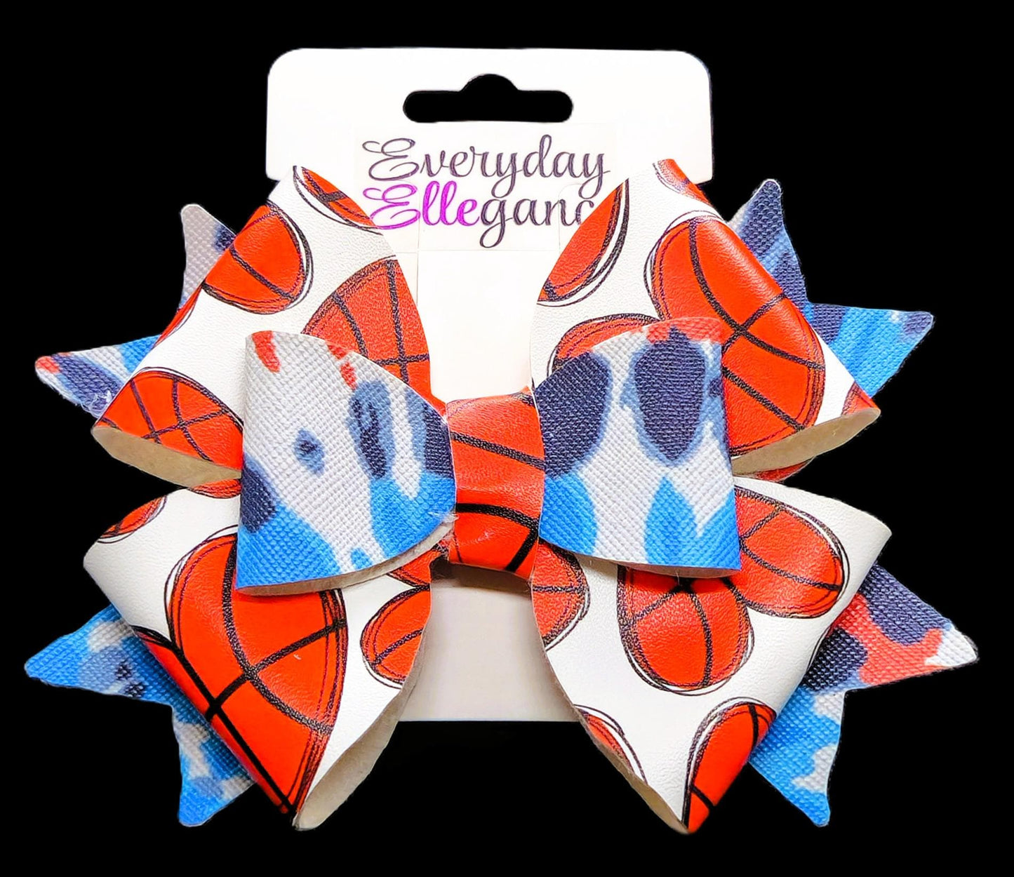 Tie-Dye Basketball Bow