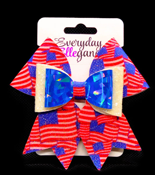 Star Spangled Glitter Bow