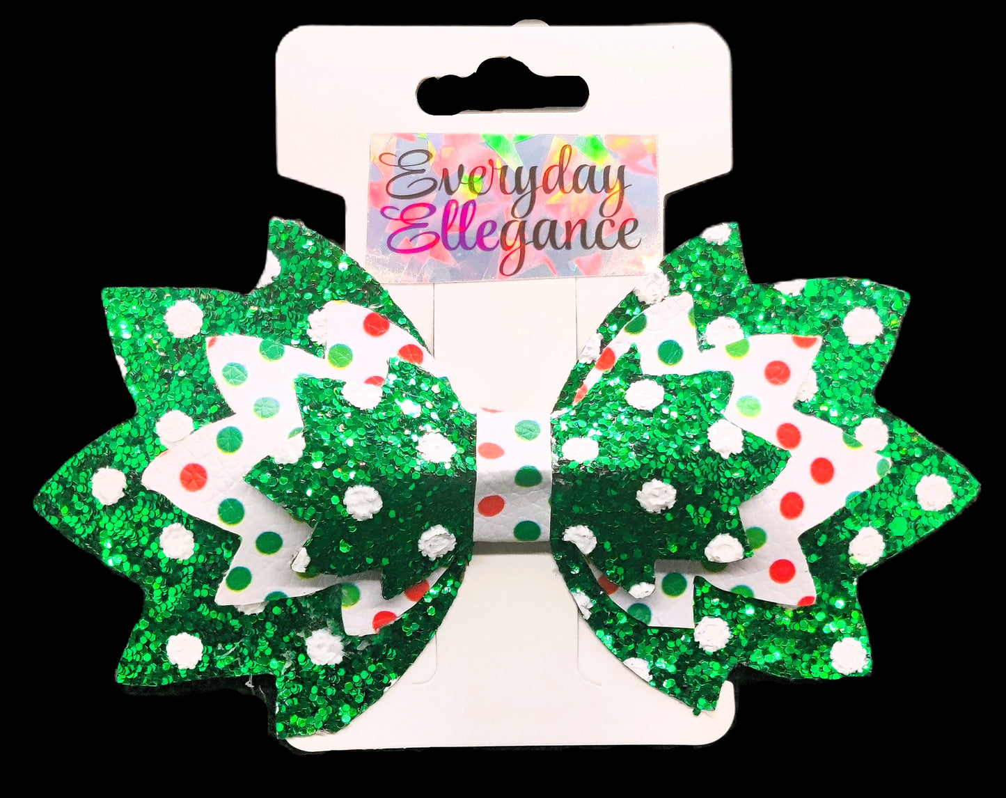 Glitter Polka Dot Bow
