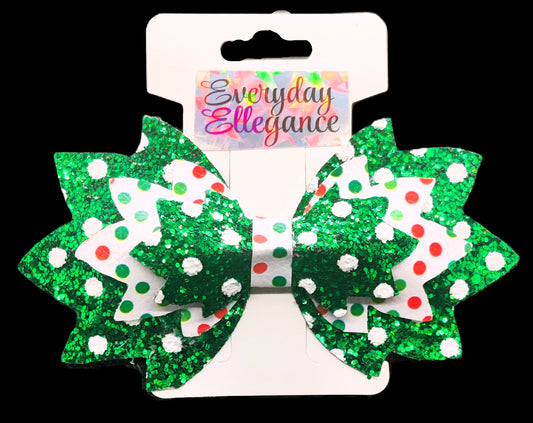 Glitter Polka Dot Bow