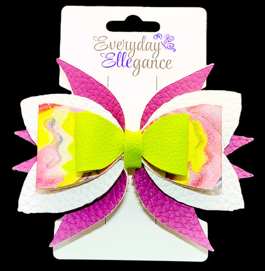 4-Layered Marbled Hairbow