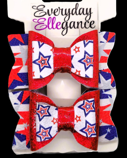 Glitter Star Bow Set