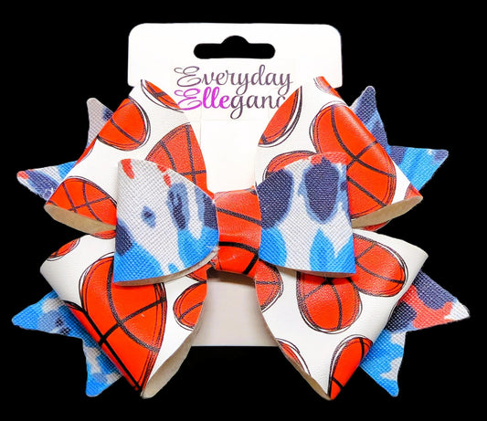 Tie-Dye Basketball Bow